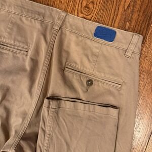 Mugsy Belmonts Performance Chino Pants Men's 33x33 Tan Brown Khaki Stretch